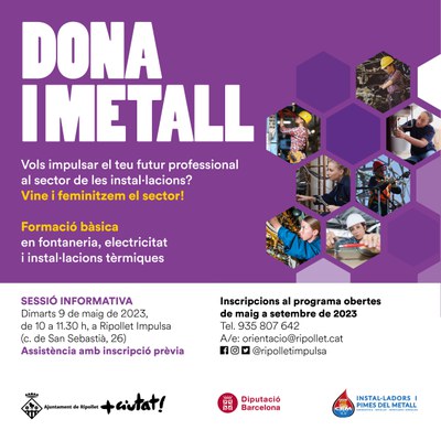 Segona edició del projecte ‘Dona i metall: Reinventem l’ocupació a Ripollet’.