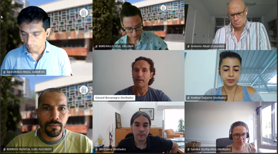 Reunió virtual entre l'Ajuntament i la Diputació de Barcelona.