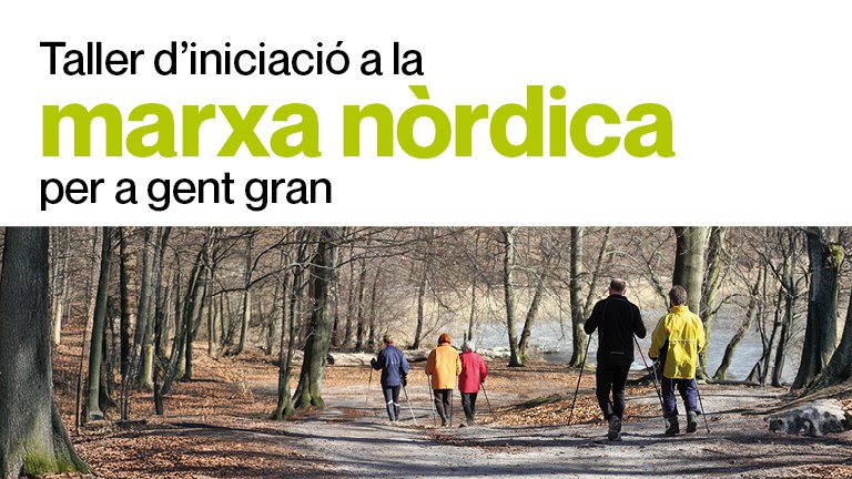 Cicle de passejades de marxa nòrdica per a gent gran.